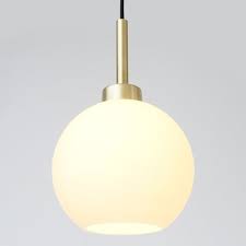 Simple Modern Glass Ball Pendant Lamp