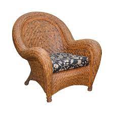 Now offering afterpay and interest free payment options. Pottery Barn Malabar Woven Wicker Rattan Lounge Chair Chairish