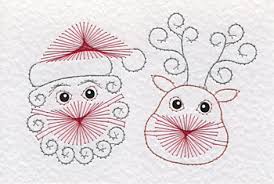 Spooky spiders card stitching pattern. Santa Patterns Added At Stitching Cards Prick And Stitch Is My Craft