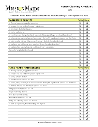 Cleaning Service Checklist Printable Google Search