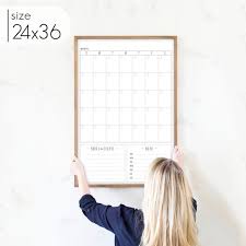 Large Dry Erase Monthly Wall Calendar