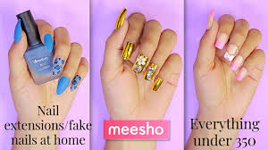 meesho nail extensions haul