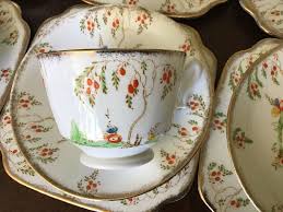antique english bone china tea set