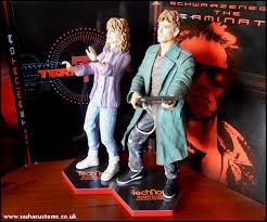 You can't miss. the terminator is seen aiming with the red dot at the wrong sarah connor, at ginger, and at the correct sarah connor. Sasha S Customs The Terminator 1984 Custom Figures
