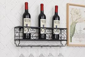 wine rack wall mount wine bottle metal