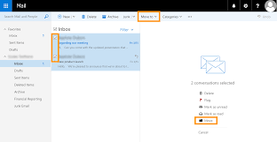 outlook web app with an email account
