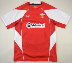 wales rugby under armour shirt m boys