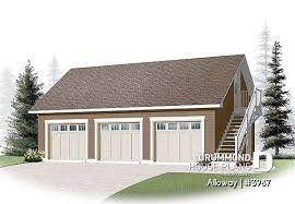 Alloway Garage Plan 3987 A 3 Car