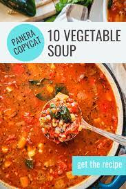 panera bread 10 vegetable soup recipe