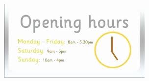 Holiday Closing Signs Templates Unique Store Hours Signs