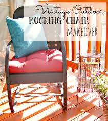 Vintage Outdoor Rocking Chair Makeover