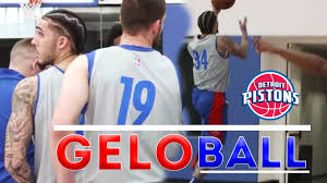 2 pick in the 2017 nba draft and currently plays for the new orleans pelicans. First Liangelo Ball Training Camp Highlights Gelo Ball First Practice With Detroit Pistons Youtube