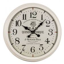Antique French Style White Wall Clock