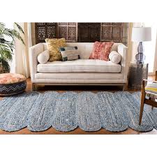 striped braided abstract area rug