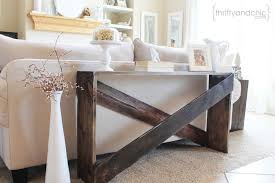 behind sofa table