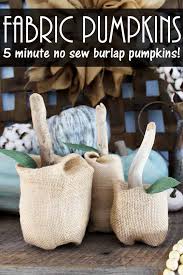 fabric pumpkins make in 5 minutes with