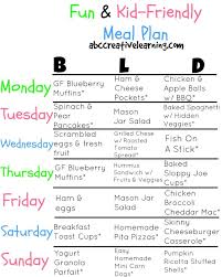Fun And Kid Friendly Meal Plan Main Dish Pinterest Meals Meal