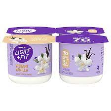 fit vanilla original nonfat yogurt pack