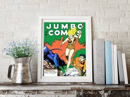 Vintage Comic Book Poster Jungle