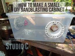 make a small diy sandblasting cabinet