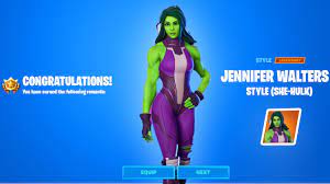 HOW TO GET SHE-HULK STYLE - ALL JENNIFER WALTERS AWAKENING CHALLENGES GUIDE  FORTNITE - YouTube