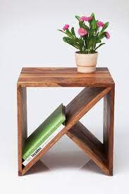Cube Furniture Side Table Wood Diy