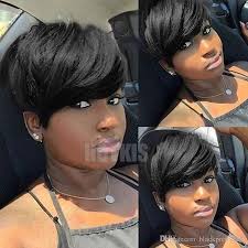 Delicate medium straight black indian human hair wigs for black women 16 inch. Hotkis 100 Human Hair Layered Short Cut Wigs Black Hair Short Bob Glueless Pixie Cut Wigs For Women Can Be Washed And Curled Brown Curly Wig Madonna Wigs From Blackprettyhair 38 39 Dhgate Com
