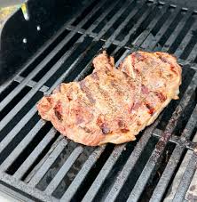 tender grilled pork shoulder steak