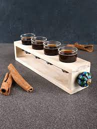 Buy New Wooden Shot Glass Holder With