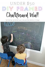 Diy Framed Chalkboard Wall
