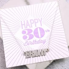 This is what your best friend wants for her 30th birthday. 30th Birthday Her Sterling Silver 30th Birthday Gift Her 30th Birthday Dainty