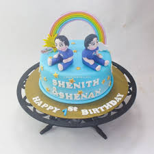 twin boy birthday cake 2kg lakwimana