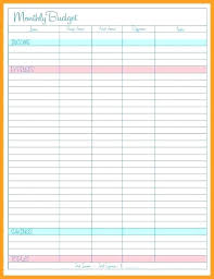 Agile Household Budget Template Free Printable Monthly Blank