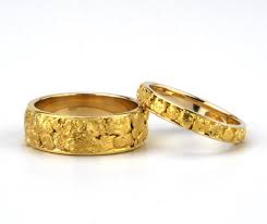 alaska gold nugget wedding ring