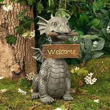 Welcome Dragon Garden Statue