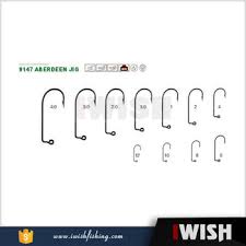 Fishing Hooks Size Chart Actual Size Of High Carbon Steel Aberdeen Jigs Fishhooks With 90 Degree 9147 Buy 9147 Jig Hook Fishhooks Fishing Hooks Size