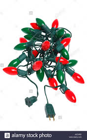 Christmas Tree Lights With Plug Stock Photo 5963516 Alamy
