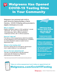 You can also try to travel to neighbor city too if possible. Durham Public Health On Twitter Individuals Who Qualify May Schedule An Appointment For Covid 19 Testing At A New Walgreens Testing Site Beginning Tomorrow May 1 Testing Available By Appointment Only Read The