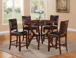 Table borders table size table alignment table style table responsive. Brownstown Round Table 5 Piece Counter Height Dining Set In Espresso Finish By Crown Mark 2717 48