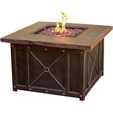 Our top recommended gas fire pit tables. Cambridge 40 In Square Gas Fire Pit With Durastone Top Classic1pcfp The Home Depot