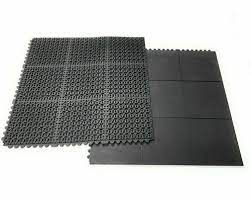 black gym flooring rubber mats for
