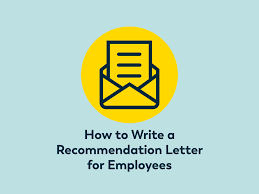 a recommendation letter for employees