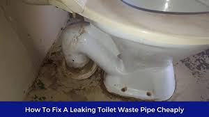 how to fix a leaking toilet waste pipe