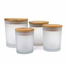 Transpe Frosted Glass Jar With