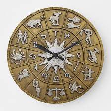 Personalized Zodiac Wall Clocks Brass