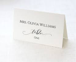 Place Card Template Wedding Vintage Wilton For Mac Free