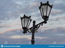 Lamp Light Street Sky Lantern Lighting Old Blue