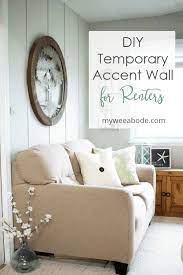 Temporary Accent Wall That Will Pack A