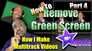 how to remove green screen in i