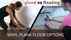 vinyl plank flooring floating vs glue